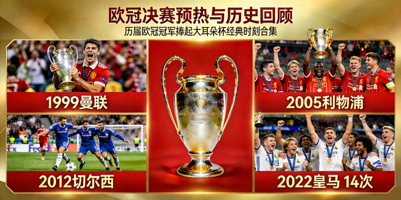 欧冠决赛预热与历史回顾 - 历届欧冠冠军捧起大耳朵杯的经典时刻合集
